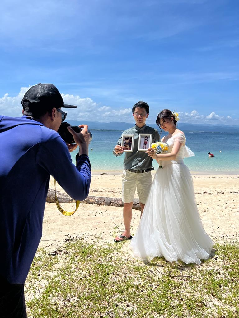 Malaysia, destination wedding, beach, beach wedding, resort hotel, island, prewedding photoshoot, kota Kinabalu, sabah, borneo, nature, Kinabalu mountain