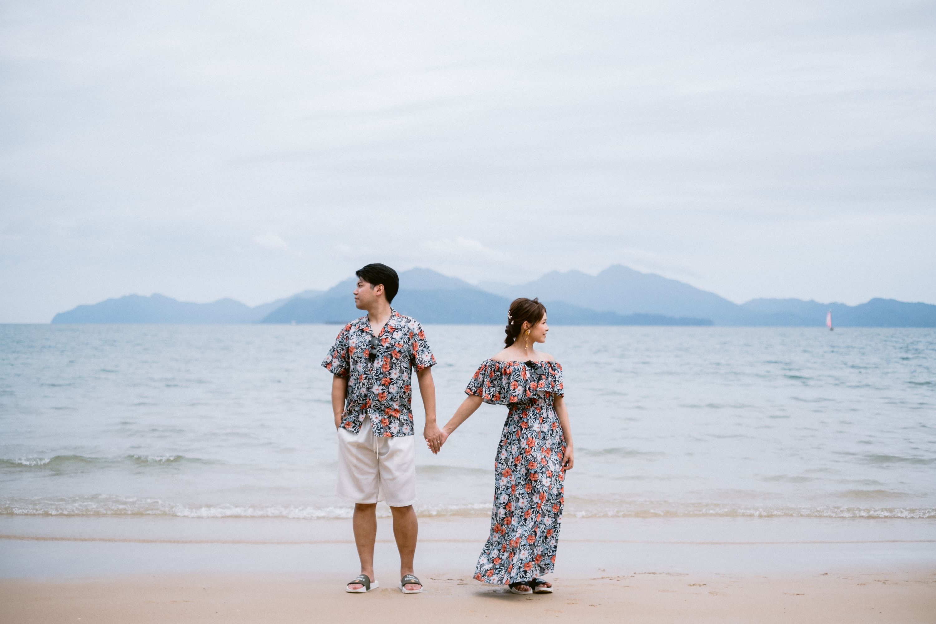 Malaysia, destination wedding, beach, beach wedding, resort hotel, island, prewedding photoshoot, kota Kinabalu, sabah, borneo, nature, Kinabalu mountain