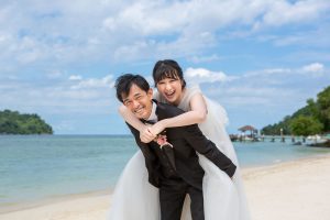 Malaysia, destination wedding, beach, beach wedding, resort hotel, island, prewedding photoshoot, kota Kinabalu, sabah, borneo, nature, Kinabalu mountain