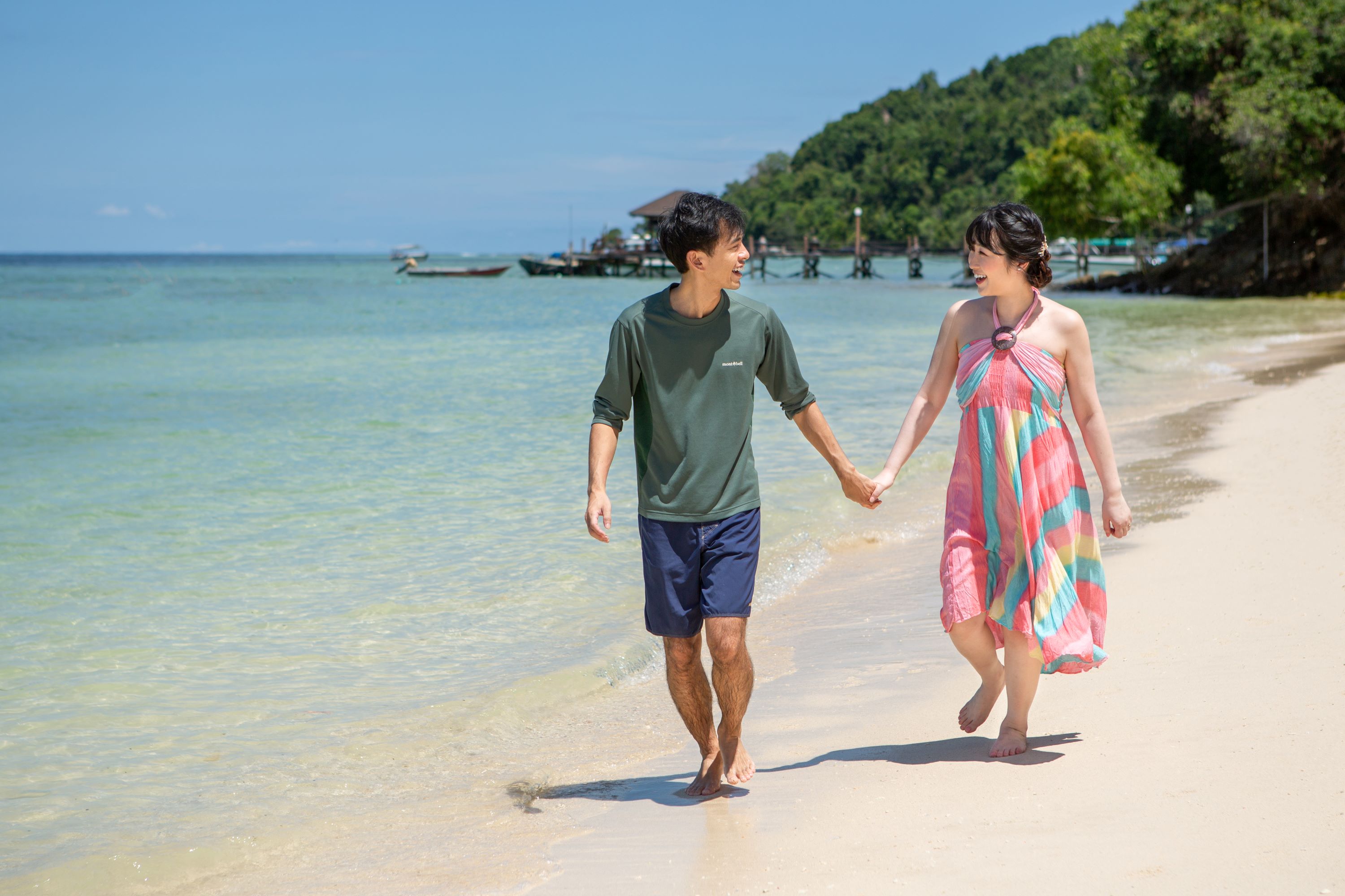 Malaysia, destination wedding, beach, beach wedding, resort hotel, island, prewedding photoshoot, kota Kinabalu, sabah, borneo, nature, Kinabalu mountain