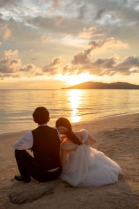 Malaysia, destination wedding, beach, beach wedding, resort hotel, island, prewedding photoshoot, kota Kinabalu, sabah, borneo, nature, Kinabalu mountain